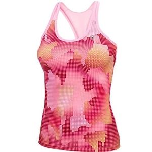 Digi Dream scoop neck racerback tank top pink Athletic DNA